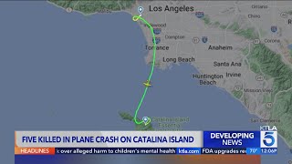 Plane crashes on Catalina Island killing all 5 people on board [upl. by Barabbas]