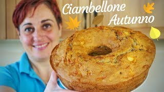 CIAMBELLONE AUTUNNO CON NOCI amp MELE Ricetta Facile  Fatto in Casa da Benedetta [upl. by Nelag735]