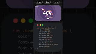 HTML CSS amp JS🤩 html websitedesignerwebsitedesign yazılım javascript kground vscode shorts [upl. by Aicire695]