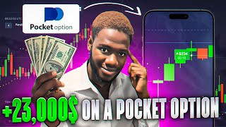 23000 My Best Pocket option trading strategy in 2024 [upl. by Arotak310]