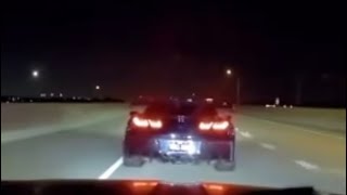 C7 Corvette enters ghost mode running from the police [upl. by Halsy313]