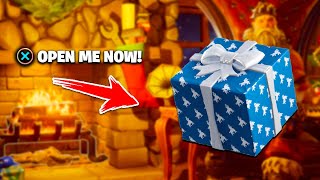 How To OPEN THE SECRET LAST PRESENT in Fortnite Location 15th Secret Winterfest Downtime Gift [upl. by Ecilef]