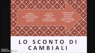 LO SCONTO DI CAMBIALI [upl. by Sands726]