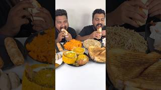 STREET SHAWARMA EATING CHALLENGE😱BROTHER Vs BROTHER😍🔥 shorts foodie eating [upl. by Finnie]