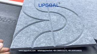 Polyester Fiber Soundabsorbing Board Slotting Cutting Machine [upl. by Aicargatla]