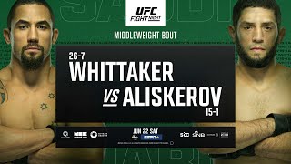 UFC Saudi Arabia Whittaker vs Aliskerov  June 22nd  Fight Promo [upl. by Zabrina]