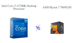 Intel Core i712700K vs AMD Ryzen 7 7800X3D 🔄  Comparison amp Review [upl. by Iden]