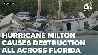 Hurricane Milton causes flooding and damage all across Florida [upl. by Yeloc735]