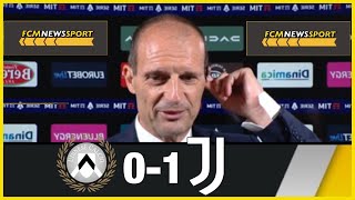 quotSono commosso al futuro pensa la societàquot· Intervista Allegri Udinese Juve 01 · FcmNewsSport [upl. by Shermie]