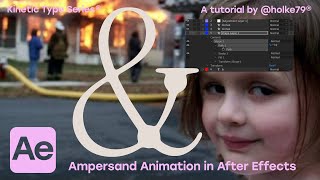 KTS®  Ampersand Animation in After Effects [upl. by Adelric]