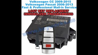 How to remove VW PASSATCC comfort module for immobilizer programming All keys lost mailin service [upl. by Abbi114]