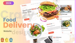 Create a Complete Food Website Design  FREE SOURCE CODE  HTML CSS amp javaScript [upl. by Naryb797]