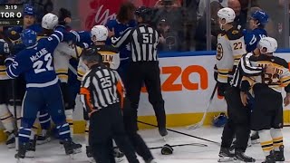 Brad Marchand Doesnt Like Tanevs Hit On Pastrnak [upl. by Bartel365]