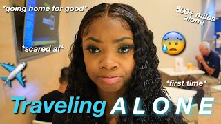 VLOG Traveling ALONE For The First Time  ft WorldNewHair [upl. by Onafets717]