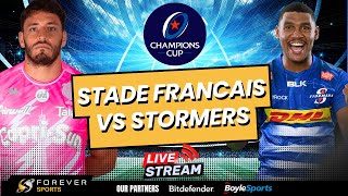 STADE FRANCAIS VS STORMERS LIVE  Champions Cup Live Commentary amp Watchalong [upl. by Yci]