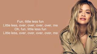 Rita Ora  Anywhere Lyrics [upl. by Eelime]