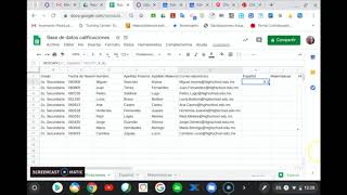 Calificaciones en Hoja de calculo Sheets [upl. by Stelle]