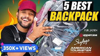 5 Best BackpackBags for CollegeOfficeSchool on Amazon 🔥 Backpack Haul 2023  ONE CHANCE [upl. by Aeli]