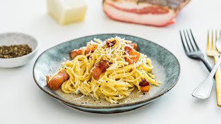 Spaghetti Carbonara Przepis prosto z Rzymu 🇮🇹 Kuchnia włoska z Polsce 🍝 [upl. by Honora322]