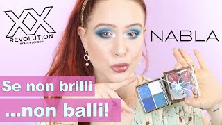 Mi trucco con i GLITTER di NABLA  XX REVOLUTION 😱 incredibile  Erikioba [upl. by Sikram]