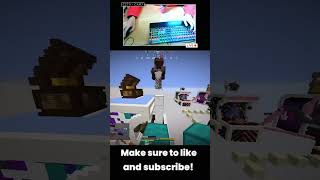 THE FUNNIEST BEST MINECRAFT BEDWARS CLIPS fun minecraft shorts funny memes bedwars hypixel [upl. by Elleb443]