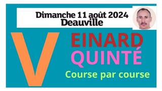 DEAUVILLE LE 11 AOÛT 2024 QUINTÉ ANALYSE PAR LE VEINARD DU DIMANCHE france belgique maroc [upl. by Enyaht]