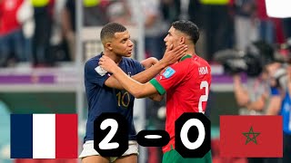 Résumé FRANCE 2  0 MAROC  DemiFinale Coupe Du Monde 2022 HD [upl. by Nenney634]