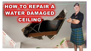 Got a Large Hole in your Ceiling Heres how to fix it [upl. by Lemak]