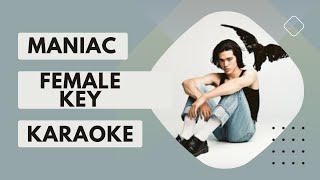 Maniac Female Key Karaoke F Conan Gray [upl. by Mireille]