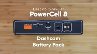 BlackboxMyCar PowerCell 8 Dashcam Battery Pack Review  Testing [upl. by Hiltner]