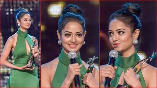 Shanvi Srivastava Feels Thrilled Recieving Her First Award InFront of AlluArjun [upl. by Aneloc]