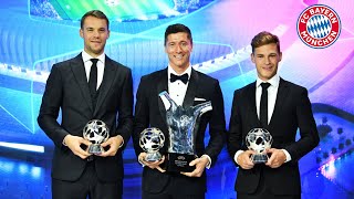 🏆 UEFA Ceremony  Behind den Scenes with FC Bayerns winners Lewandowski Neuer Kimmich amp Flick [upl. by Ahsinahs920]