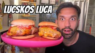 LUCSKOS LUCA BURGER receptkóstolás [upl. by Sivart]