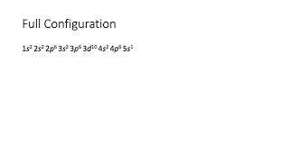 Full and Abbreviated Electron Configuration of Rubidium Rb [upl. by Sholeen318]