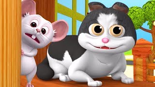 Meow Meow Billi Karti  Kids Poems In Hindi  Hindi Balgeet  म्याऊँ म्याऊँ  Super Kids Network [upl. by Anahoj]