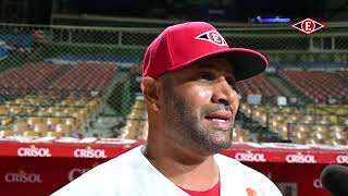 Albert Pujols quotEstoy agradecido de haber dirigido a un jugador como Laureanoquot [upl. by Nyliac]