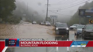 Flooding blocks access to Boone coming from Blowing Rock [upl. by Serles]