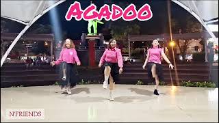 AGADOO LINE DANCE CHOREO  CAECILIA M FATRUAN  DEMO  N FRIENDS MANADO INA [upl. by Schoenberg]