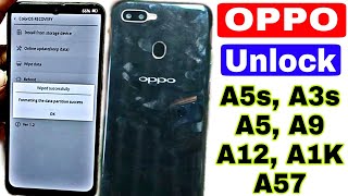 OPPO A5s A3s A1k A57 A12 A5 A9 Hard Reset Without Pc 2023 All Type Password Lock Remove  ok [upl. by Lavina149]