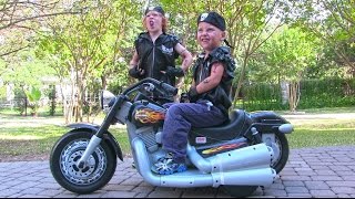 Power Wheels Harley Davidson Ride On Kids Motorcycle  Unboxing and Riding [upl. by Airol]