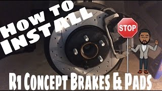 How to Install R1 Concept Rotors and Pads [upl. by Euqinamod843]