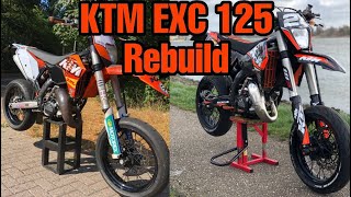 KTM EXC 125 Supermoto Rebuild before summer [upl. by Deana321]