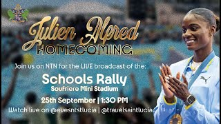 Julien Alfred Home Coming  School Rally at the Soufriere Mini Stadium [upl. by Krysta915]