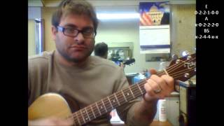 How to play quotTeenage Dirtbagquot by Wheatus on acoustic guitar [upl. by Akcinehs]