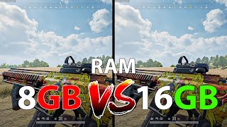 PUBG  8GB RAM VS 16GB RAM  1080p [upl. by Bogie]