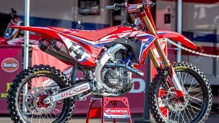 Inside Cole Seelys Factory HRC Honda CRF450  Motocross Action Magazine [upl. by Cully]