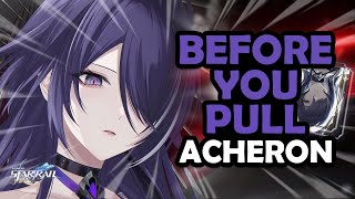 NOT JUST ANOTHER DPS  Acheron Before You Pull  Honkai Star Rail [upl. by Zobe]