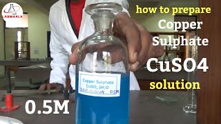 how to prepare cuso4 copper sulphate solution lab reagent [upl. by Lawton]