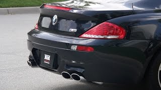 2010 BMW M6 gets Eisenmann Race Exhaust [upl. by Arnon662]