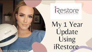 iRestore  My 1 year update lowlevel laser hair therapy LLLT VSG hair loss [upl. by Schnorr732]